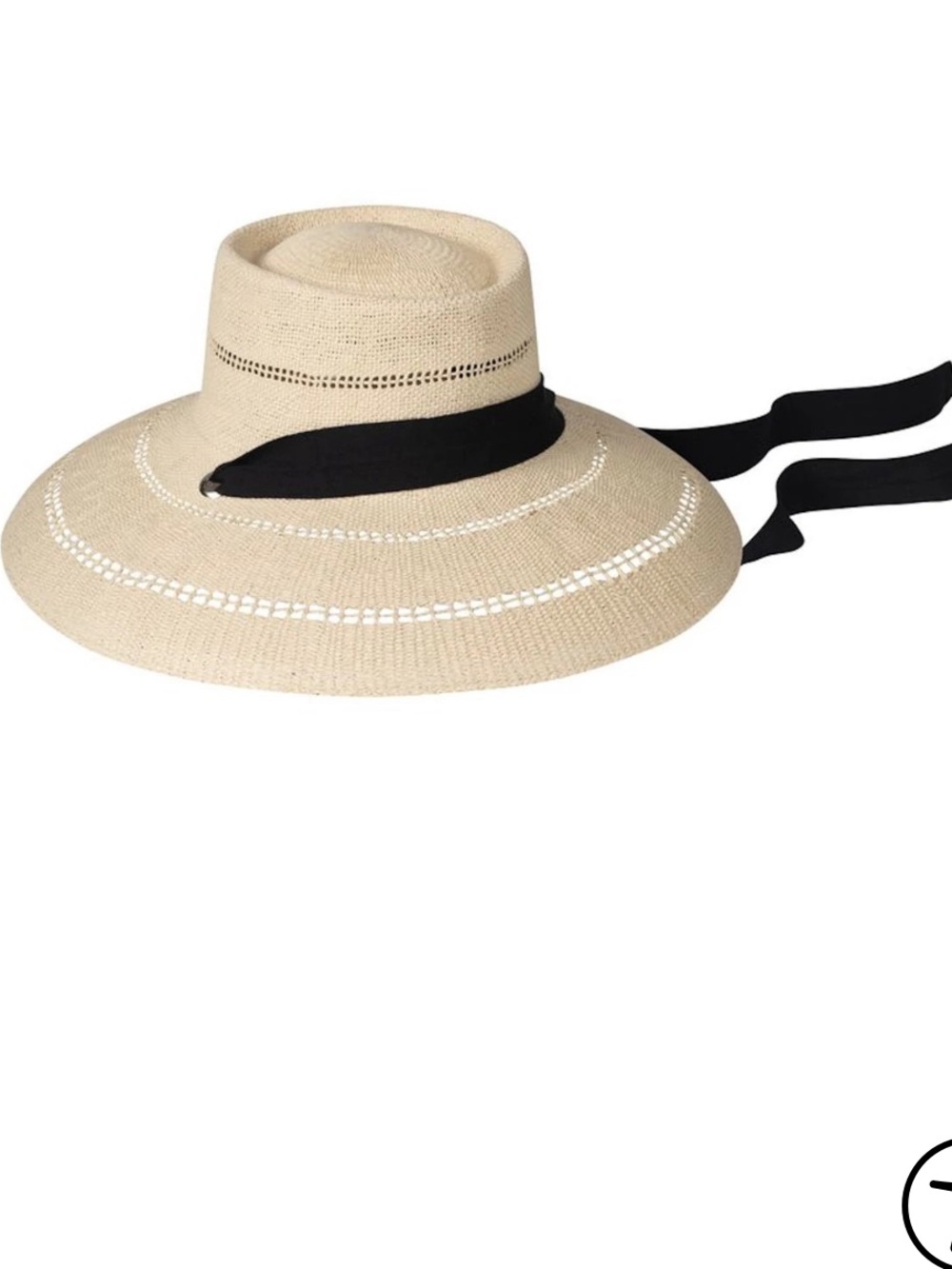Lack Of Color Natural Paloma Sun Hat with Black Ribbon